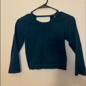 Crop top with cut out back